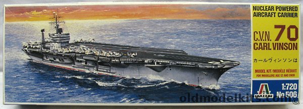 Italeri 1/720 USS Carl Vinson CVN-70 Aircraft Carrier, 506 plastic model kit